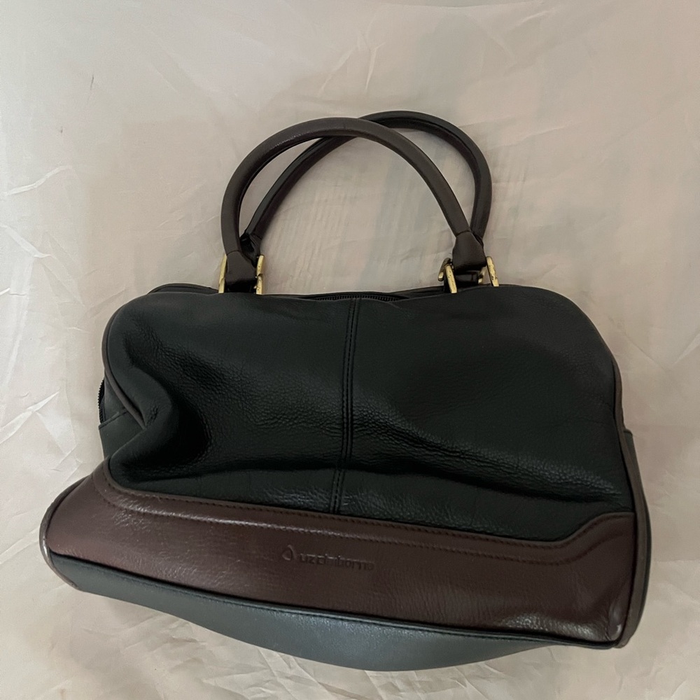Black and Brown Leather Handbag